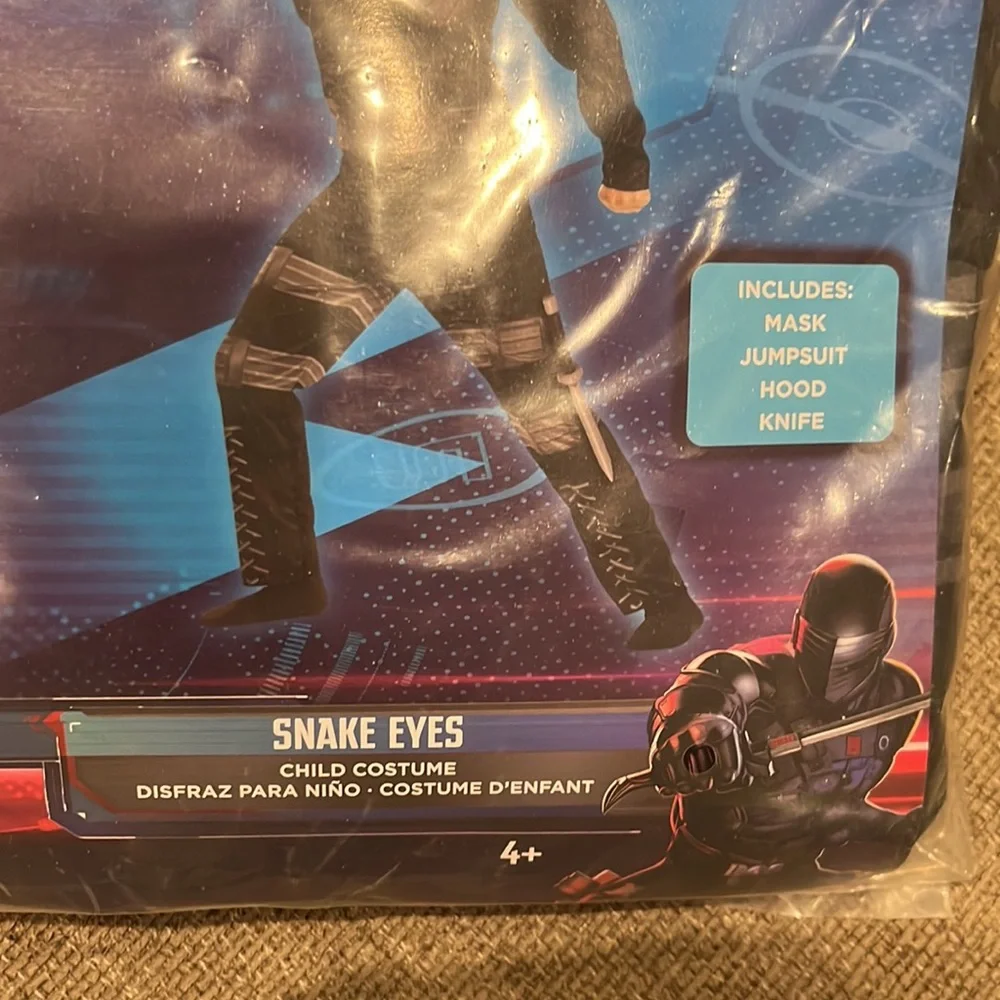 GI Joe costume Snake Eyes Halloween costume Diane boy small 4-6